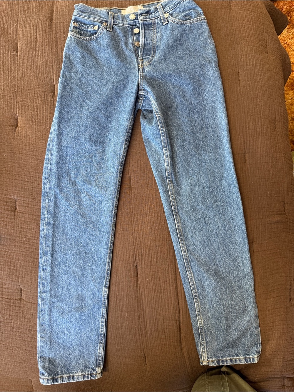 Everlane Blue Button-Fly Denim Jeans